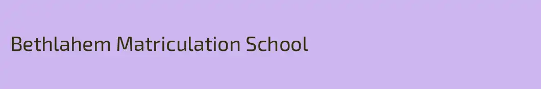 Bethlahem Matriculation School